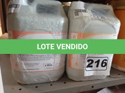 LOTE 216 - 20 LITROS DE SHAMPOO PARA CABELO E CORPO. (NO ESTADO) ATENÇÃO! FAZER A VISITAÇÃO ANTES DE ARREMATAR, NÃO SABEMOS SE FUNCIONA. LEILÃO NÃO TEM GARANTIA E NEM DEVOLUÇÃO, SUJEITO A POSSÍVEIS AVARIAS VISÍVEIS/OCULTAS E/OU AUSÊNCIA DE COMPONENTES.