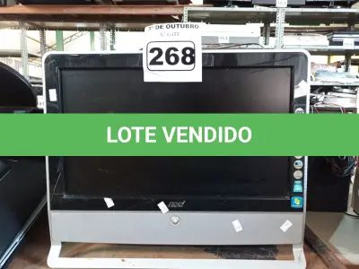 LOTE 268 - 02 COMPUTADORES ALL IN ONE MARCAS E MODELOS DIVERSOS. (NO ESTADO) ATENÇÃO! FAZER A VISITAÇÃO ANTES DE ARREMATAR, NÃO SABEMOS SE FUNCIONA. LEILÃO NÃO TEM GARANTIA E NEM DEVOLUÇÃO, SUJEITO A POSSÍVEIS AVARIAS VISÍVEIS/OCULTAS E/OU AUSÊNCIA DE COMPONENTES.