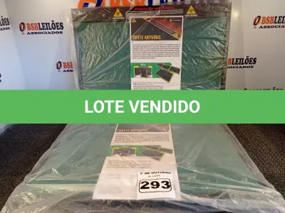 LOTE 293 - 02 TAPETES ANTIVÍRUS. (NO ESTADO) ATENÇÃO! FAZER A VISITAÇÃO ANTES DE ARREMATAR, NÃO SABEMOS SE FUNCIONA. LEILÃO NÃO TEM GARANTIA E NEM DEVOLUÇÃO, SUJEITO A POSSÍVEIS AVARIAS VISÍVEIS/OCULTAS E/OU AUSÊNCIA DE COMPONENTES.
