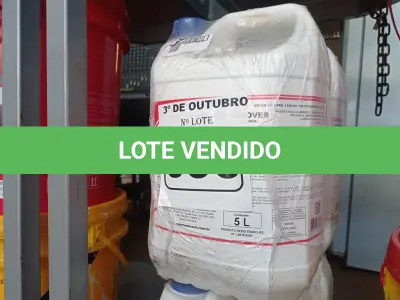 LOTE 056 - 20 LITROS DE PEROXY PROTEIN REMOVER, DESINFETANTE PARA INDÚSTRIAS ALIMENTÍCIAS E AFINS. (NO ESTADO) ATENÇÃO! FAZER A VISITAÇÃO ANTES DE ARREMATAR, NÃO SABEMOS SE FUNCIONA. LEILÃO NÃO TEM GARANTIA E NEM DEVOLUÇÃO, SUJEITO A POSSÍVEIS AVARIAS VISÍVEIS/OCULTAS E/OU AUSÊNCIA DE COMPONENTES.