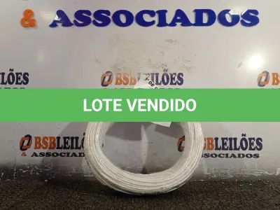 LOTE 055 - 01 ROLO DE CABO FLEXÍVEL 100M 1X 2,5MM NA COR BRANCA(NOVO). (NO ESTADO) ATENÇÃO! FAZER A VISITAÇÃO ANTES DE ARREMATAR, NÃO SABEMOS SE FUNCIONA. LEILÃO NÃO TEM GARANTIA E NEM DEVOLUÇÃO, SUJEITO A POSSÍVEIS AVARIAS VISÍVEIS/OCULTAS E/OU AUSÊNCIA DE COMPONENTES.