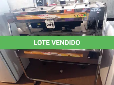 LOTE 241 - 01 BANHO-MARIA MARCA PRÓGAS. (NO ESTADO) ATENÇÃO! FAZER A VISITAÇÃO ANTES DE ARREMATAR, NÃO SABEMOS SE FUNCIONA. LEILÃO NÃO TEM GARANTIA E NEM DEVOLUÇÃO, SUJEITO A POSSÍVEIS AVARIAS VISÍVEIS/OCULTAS E/OU AUSÊNCIA DE COMPONENTES.