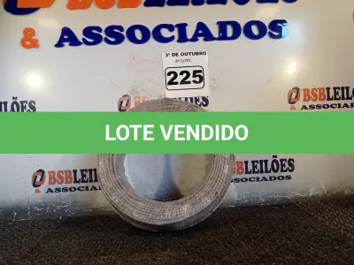 LOTE 225 - 01 ROLO DE CABO FLEXÍVEL 100M 1X 4MM NA COR CINZA(NOVO). (NO ESTADO) ATENÇÃO! FAZER A VISITAÇÃO ANTES DE ARREMATAR, NÃO SABEMOS SE FUNCIONA. LEILÃO NÃO TEM GARANTIA E NEM DEVOLUÇÃO, SUJEITO A POSSÍVEIS AVARIAS VISÍVEIS/OCULTAS E/OU AUSÊNCIA DE COMPONENTES.