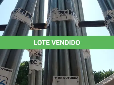 LOTE 645 - 07 ELETRODUTOS GALVANIZADOS DE 1.1/2”. (NO ESTADO) ATENÇÃO! FAZER A VISITAÇÃO ANTES DE ARREMATAR, NÃO SABEMOS SE FUNCIONA. LEILÃO NÃO TEM GARANTIA E NEM DEVOLUÇÃO, SUJEITO A POSSÍVEIS AVARIAS VISÍVEIS/OCULTAS E/OU AUSÊNCIA DE COMPONENTES.