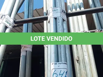 LOTE 641 - 05 ELETRODUTOS GALVANIZADOS DE 1.1/2”. (NO ESTADO) ATENÇÃO! FAZER A VISITAÇÃO ANTES DE ARREMATAR, NÃO SABEMOS SE FUNCIONA. LEILÃO NÃO TEM GARANTIA E NEM DEVOLUÇÃO, SUJEITO A POSSÍVEIS AVARIAS VISÍVEIS/OCULTAS E/OU AUSÊNCIA DE COMPONENTES.