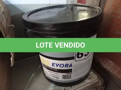 LOTE 634 - 01 BALDE DE GRAXA EVORA POLY EX NLGI:2 10KG. (NO ESTADO) ATENÇÃO! FAZER A VISITAÇÃO ANTES DE ARREMATAR, NÃO SABEMOS SE FUNCIONA. LEILÃO NÃO TEM GARANTIA E NEM DEVOLUÇÃO, SUJEITO A POSSÍVEIS AVARIAS VISÍVEIS/OCULTAS E/OU AUSÊNCIA DE COMPONENTES.
