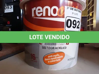 LOTE 092 - 01 BALDE DE SELADOR ACRÍLICO 16L. (NO ESTADO) ATENÇÃO! FAZER A VISITAÇÃO ANTES DE ARREMATAR, NÃO SABEMOS SE FUNCIONA. LEILÃO NÃO TEM GARANTIA E NEM DEVOLUÇÃO, SUJEITO A POSSÍVEIS AVARIAS VISÍVEIS/OCULTAS E/OU AUSÊNCIA DE COMPONENTES.
