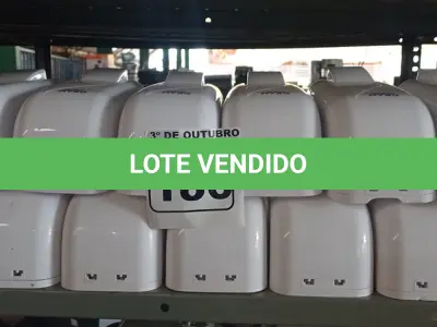 LOTE 186 - 15 DISPENSE PARA ÁLCOOL EM GEL. (NO ESTADO) ATENÇÃO! FAZER A VISITAÇÃO ANTES DE ARREMATAR, NÃO SABEMOS SE FUNCIONA. LEILÃO NÃO TEM GARANTIA E NEM DEVOLUÇÃO, SUJEITO A POSSÍVEIS AVARIAS VISÍVEIS/OCULTAS E/OU AUSÊNCIA DE COMPONENTES.