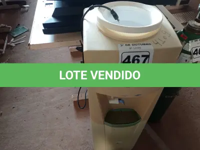 LOTE 467 - 01 BEBEDOURO PARA GARRAFÃO MARCA BELLIERE 110V. (NO ESTADO) ATENÇÃO! FAZER A VISITAÇÃO ANTES DE ARREMATAR, NÃO SABEMOS SE FUNCIONA. LEILÃO NÃO TEM GARANTIA E NEM DEVOLUÇÃO, SUJEITO A POSSÍVEIS AVARIAS VISÍVEIS/OCULTAS E/OU AUSÊNCIA DE COMPONENTES.