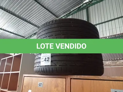 LOTE 542 - 02 PNEUS USADOS 225/45/19. (NO ESTADO) ATENÇÃO! FAZER A VISITAÇÃO ANTES DE ARREMATAR, NÃO SABEMOS SE FUNCIONA. LEILÃO NÃO TEM GARANTIA E NEM DEVOLUÇÃO, SUJEITO A POSSÍVEIS AVARIAS VISÍVEIS/OCULTAS E/OU AUSÊNCIA DE COMPONENTES.