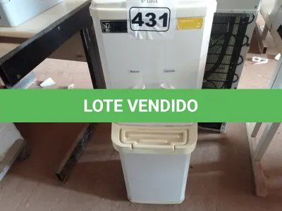LOTE 431 - 01 BEBEDOURO PARA GARRAFÃO MARCA NATUGEL 220V. (NO ESTADO) ATENÇÃO! FAZER A VISITAÇÃO ANTES DE ARREMATAR, NÃO SABEMOS SE FUNCIONA. LEILÃO NÃO TEM GARANTIA E NEM DEVOLUÇÃO, SUJEITO A POSSÍVEIS AVARIAS VISÍVEIS/OCULTAS E/OU AUSÊNCIA DE COMPONENTES.