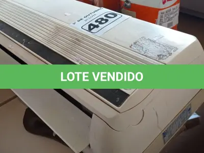 LOTE 480 - 01 EVAPORADORA MARCA LG 12000BTU. (NO ESTADO) ATENÇÃO! FAZER A VISITAÇÃO ANTES DE ARREMATAR, NÃO SABEMOS SE FUNCIONA. LEILÃO NÃO TEM GARANTIA E NEM DEVOLUÇÃO, SUJEITO A POSSÍVEIS AVARIAS VISÍVEIS/OCULTAS E/OU AUSÊNCIA DE COMPONENTES.