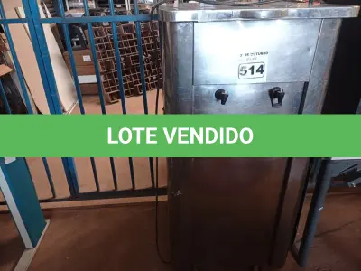 LOTE 514 - 01 SUQUEIRA EM INOX COM AVARIAS. (NO ESTADO) ATENÇÃO! FAZER A VISITAÇÃO ANTES DE ARREMATAR, NÃO SABEMOS SE FUNCIONA. LEILÃO NÃO TEM GARANTIA E NEM DEVOLUÇÃO, SUJEITO A POSSÍVEIS AVARIAS VISÍVEIS/OCULTAS E/OU AUSÊNCIA DE COMPONENTES.