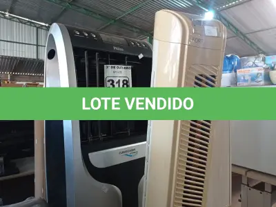 LOTE 318 - 01 VENTILADOR DE COLUNA E 01 CLIMATIZADOR PHILCO 220V. (NO ESTADO) ATENÇÃO! FAZER A VISITAÇÃO ANTES DE ARREMATAR, NÃO SABEMOS SE FUNCIONA. LEILÃO NÃO TEM GARANTIA E NEM DEVOLUÇÃO, SUJEITO A POSSÍVEIS AVARIAS VISÍVEIS/OCULTAS E/OU AUSÊNCIA DE COMPONENTES.