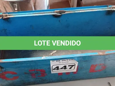 LOTE 447 - 01 CAIXA PARA FERRAMENTAS EM AÇO. (NO ESTADO) ATENÇÃO! FAZER A VISITAÇÃO ANTES DE ARREMATAR, NÃO SABEMOS SE FUNCIONA. LEILÃO NÃO TEM GARANTIA E NEM DEVOLUÇÃO, SUJEITO A POSSÍVEIS AVARIAS VISÍVEIS/OCULTAS E/OU AUSÊNCIA DE COMPONENTES.