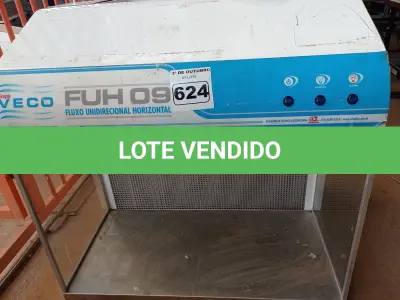 LOTE 624 - 01 CÂMARA DE FLUXO VECO FUH-09. (NO ESTADO) ATENÇÃO! FAZER A VISITAÇÃO ANTES DE ARREMATAR, NÃO SABEMOS SE FUNCIONA. LEILÃO NÃO TEM GARANTIA E NEM DEVOLUÇÃO, SUJEITO A POSSÍVEIS AVARIAS VISÍVEIS/OCULTAS E/OU AUSÊNCIA DE COMPONENTES.