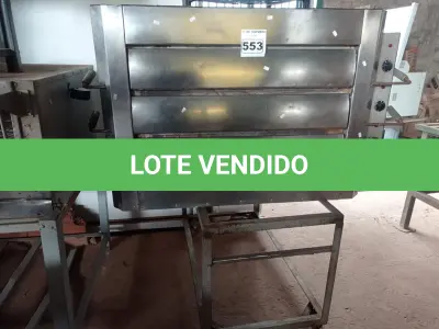 LOTE 553 - 01 FORNO INDUSTRIAL ELÉTRICO COM 03 PORTAS. (NO ESTADO) ATENÇÃO! FAZER A VISITAÇÃO ANTES DE ARREMATAR, NÃO SABEMOS SE FUNCIONA. LEILÃO NÃO TEM GARANTIA E NEM DEVOLUÇÃO, SUJEITO A POSSÍVEIS AVARIAS VISÍVEIS/OCULTAS E/OU AUSÊNCIA DE COMPONENTES.