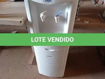 LOTE 432 - 01 BEBEDOURO PARA GARRAFÃO MARCA IBBL 220V. (NO ESTADO) ATENÇÃO! FAZER A VISITAÇÃO ANTES DE ARREMATAR, NÃO SABEMOS SE FUNCIONA. LEILÃO NÃO TEM GARANTIA E NEM DEVOLUÇÃO, SUJEITO A POSSÍVEIS AVARIAS VISÍVEIS/OCULTAS E/OU AUSÊNCIA DE COMPONENTES.