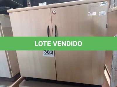 LOTE 383 - 02 ARMÁRIOS BAIXOS EM MADEIRA COM 02 PORTAS. (NO ESTADO) ATENÇÃO! FAZER A VISITAÇÃO ANTES DE ARREMATAR, NÃO SABEMOS SE FUNCIONA. LEILÃO NÃO TEM GARANTIA E NEM DEVOLUÇÃO, SUJEITO A POSSÍVEIS AVARIAS VISÍVEIS/OCULTAS E/OU AUSÊNCIA DE COMPONENTES.