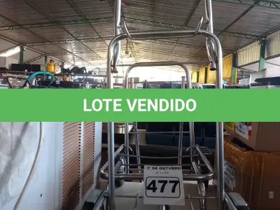 LOTE 477 - 02 CARRINHOS PARA TRANSPORTE DE CARGAS. (NO ESTADO) ATENÇÃO! FAZER A VISITAÇÃO ANTES DE ARREMATAR, NÃO SABEMOS SE FUNCIONA. LEILÃO NÃO TEM GARANTIA E NEM DEVOLUÇÃO, SUJEITO A POSSÍVEIS AVARIAS VISÍVEIS/OCULTAS E/OU AUSÊNCIA DE COMPONENTES.