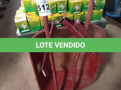 LOTE 512 - 03 PEÇAS PARA CARRINHO DE MÃO. (NO ESTADO) ATENÇÃO! FAZER A VISITAÇÃO ANTES DE ARREMATAR, NÃO SABEMOS SE FUNCIONA. LEILÃO NÃO TEM GARANTIA E NEM DEVOLUÇÃO, SUJEITO A POSSÍVEIS AVARIAS VISÍVEIS/OCULTAS E/OU AUSÊNCIA DE COMPONENTES.