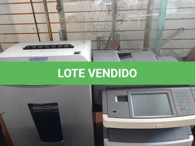 LOTE 607 - 01 IMPRESSORA MULTIFUNCIONAL LEXMARK MODELO X466 E 01 FRAGMENTADORA DE PAPEL. (NO ESTADO) ATENÇÃO! FAZER A VISITAÇÃO ANTES DE ARREMATAR, NÃO SABEMOS SE FUNCIONA. LEILÃO NÃO TEM GARANTIA E NEM DEVOLUÇÃO, SUJEITO A POSSÍVEIS AVARIAS VISÍVEIS/OCULTAS E/OU AUSÊNCIA DE COMPONENTES.