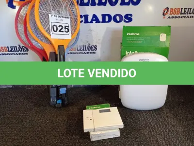 LOTE 025 - 01 CENTRAL, 01 TECLADO DE ALARME E 05 RAQUETES MATA MOSQUITO. (NO ESTADO) ATENÇÃO! FAZER A VISITAÇÃO ANTES DE ARREMATAR, NÃO SABEMOS SE FUNCIONA. LEILÃO NÃO TEM GARANTIA E NEM DEVOLUÇÃO, SUJEITO A POSSÍVEIS AVARIAS VISÍVEIS/OCULTAS E/OU AUSÊNCIA DE COMPONENTES.