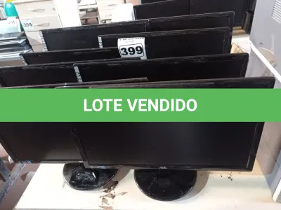 LOTE 399 - 10 MONITORES MARCAS E MODELOS DIVERSOS PARA RETIRADA DE PEÇAS. (NO ESTADO) ATENÇÃO! FAZER A VISITAÇÃO ANTES DE ARREMATAR, NÃO SABEMOS SE FUNCIONA. LEILÃO NÃO TEM GARANTIA E NEM DEVOLUÇÃO, SUJEITO A POSSÍVEIS AVARIAS VISÍVEIS/OCULTAS E/OU AUSÊNCIA DE COMPONENTES.