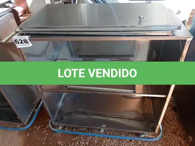 LOTE 628 - 01 CARRINHO EM INOX COM AVARIAS. (NO ESTADO) ATENÇÃO! FAZER A VISITAÇÃO ANTES DE ARREMATAR, NÃO SABEMOS SE FUNCIONA. LEILÃO NÃO TEM GARANTIA E NEM DEVOLUÇÃO, SUJEITO A POSSÍVEIS AVARIAS VISÍVEIS/OCULTAS E/OU AUSÊNCIA DE COMPONENTES.