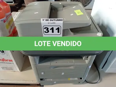 LOTE 311 - 03 IMPRESSORAS SENDO 02 MATRICIAL EPSON E 01 MULTIFUNCIONAL SAMSUNG SCX-5637FR. (NO ESTADO) ATENÇÃO! FAZER A VISITAÇÃO ANTES DE ARREMATAR, NÃO SABEMOS SE FUNCIONA. LEILÃO NÃO TEM GARANTIA E NEM DEVOLUÇÃO, SUJEITO A POSSÍVEIS AVARIAS VISÍVEIS/OCULTAS E/OU AUSÊNCIA DE COMPONENTES.