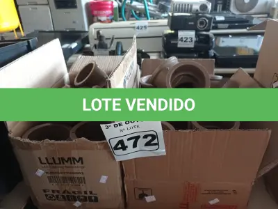 LOTE 472 - 07 “T” SOLDÁVEL DE 85, 04 CURVAS DE 85 E 04 CURVAS DE 75 MARCAS TIGRE. (NO ESTADO) ATENÇÃO! FAZER A VISITAÇÃO ANTES DE ARREMATAR, NÃO SABEMOS SE FUNCIONA. LEILÃO NÃO TEM GARANTIA E NEM DEVOLUÇÃO, SUJEITO A POSSÍVEIS AVARIAS VISÍVEIS/OCULTAS E/OU AUSÊNCIA DE COMPONENTES.