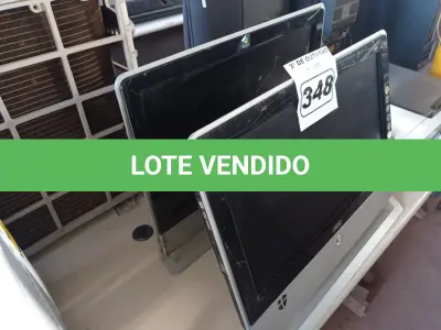LOTE 348 - 02 COMPUTADORES ALL IN ONE MARCAS AOC. (NO ESTADO) ATENÇÃO! FAZER A VISITAÇÃO ANTES DE ARREMATAR, NÃO SABEMOS SE FUNCIONA. LEILÃO NÃO TEM GARANTIA E NEM DEVOLUÇÃO, SUJEITO A POSSÍVEIS AVARIAS VISÍVEIS/OCULTAS E/OU AUSÊNCIA DE COMPONENTES.