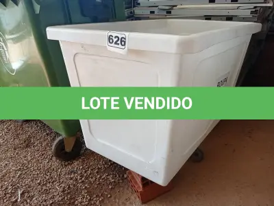LOTE 626 - 01 CONTÊINER PARA TRANSPORTE DE CARGAS.  (NO ESTADO) ATENÇÃO! FAZER A VISITAÇÃO ANTES DE ARREMATAR, NÃO SABEMOS SE FUNCIONA. LEILÃO NÃO TEM GARANTIA E NEM DEVOLUÇÃO, SUJEITO A POSSÍVEIS AVARIAS VISÍVEIS/OCULTAS E/OU AUSÊNCIA DE COMPONENTES.