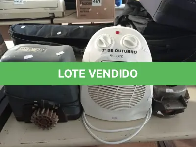 LOTE 505 - 01 MOTOR DE PORTÃO, 01 AQUECEDOR E 01 MOTOR DE MÁQUINA DE LAVAR. (NO ESTADO) ATENÇÃO! FAZER A VISITAÇÃO ANTES DE ARREMATAR, NÃO SABEMOS SE FUNCIONA. LEILÃO NÃO TEM GARANTIA E NEM DEVOLUÇÃO, SUJEITO A POSSÍVEIS AVARIAS VISÍVEIS/OCULTAS E/OU AUSÊNCIA DE COMPONENTES.