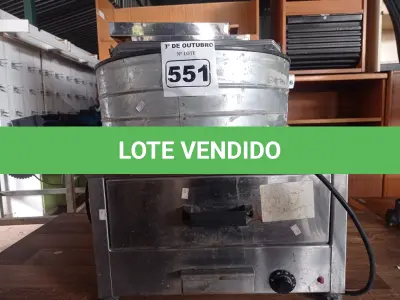 LOTE 551 - 01 AQUECEDOR DE PÃES, 01 EXAUSTOR E VÁRIAS BANDEJAS EM INOX. (NO ESTADO) ATENÇÃO! FAZER A VISITAÇÃO ANTES DE ARREMATAR, NÃO SABEMOS SE FUNCIONA. LEILÃO NÃO TEM GARANTIA E NEM DEVOLUÇÃO, SUJEITO A POSSÍVEIS AVARIAS VISÍVEIS/OCULTAS E/OU AUSÊNCIA DE COMPONENTES.