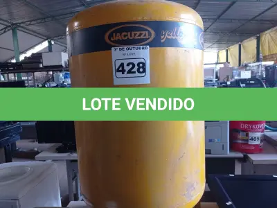 LOTE 428 - 01 TANQUE HIDROPNEUMÁTICO JACUZZI. (NO ESTADO) ATENÇÃO! FAZER A VISITAÇÃO ANTES DE ARREMATAR, NÃO SABEMOS SE FUNCIONA. LEILÃO NÃO TEM GARANTIA E NEM DEVOLUÇÃO, SUJEITO A POSSÍVEIS AVARIAS VISÍVEIS/OCULTAS E/OU AUSÊNCIA DE COMPONENTES.