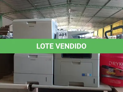 LOTE 401 - 03 IMPRESSORAS SAMSUNG SENDO 01 MULTIFUNCIONAL MODELO SCX-5835NX. (NO ESTADO) ATENÇÃO! FAZER A VISITAÇÃO ANTES DE ARREMATAR, NÃO SABEMOS SE FUNCIONA. LEILÃO NÃO TEM GARANTIA E NEM DEVOLUÇÃO, SUJEITO A POSSÍVEIS AVARIAS VISÍVEIS/OCULTAS E/OU AUSÊNCIA DE COMPONENTES.