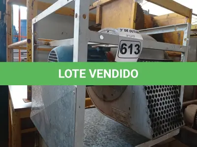LOTE 613 - 01 EXAUSTOR. (NO ESTADO) ATENÇÃO! FAZER A VISITAÇÃO ANTES DE ARREMATAR, NÃO SABEMOS SE FUNCIONA. LEILÃO NÃO TEM GARANTIA E NEM DEVOLUÇÃO, SUJEITO A POSSÍVEIS AVARIAS VISÍVEIS/OCULTAS E/OU AUSÊNCIA DE COMPONENTES.