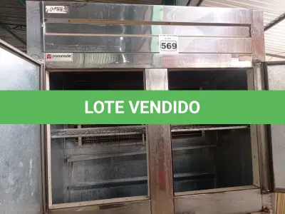 LOTE 569 - 01 GELADEIRA INDUSTRIAL EM INOX 220V. (NO ESTADO) ATENÇÃO! FAZER A VISITAÇÃO ANTES DE ARREMATAR, NÃO SABEMOS SE FUNCIONA. LEILÃO NÃO TEM GARANTIA E NEM DEVOLUÇÃO, SUJEITO A POSSÍVEIS AVARIAS VISÍVEIS/OCULTAS E/OU AUSÊNCIA DE COMPONENTES.