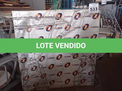 LOTE 533 - 02 MAQUETES DE TORRE DE ALTA TENSÃO EM ALUMÍNIO. (NO ESTADO) ATENÇÃO! FAZER A VISITAÇÃO ANTES DE ARREMATAR, NÃO SABEMOS SE FUNCIONA. LEILÃO NÃO TEM GARANTIA E NEM DEVOLUÇÃO, SUJEITO A POSSÍVEIS AVARIAS VISÍVEIS/OCULTAS E/OU AUSÊNCIA DE COMPONENTES.