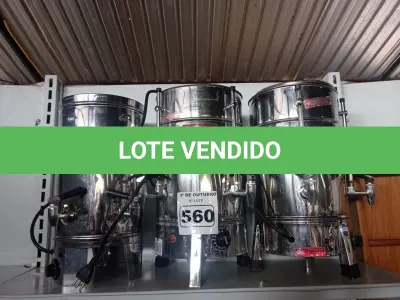LOTE 560 - 03 CAFETEIRAS EM INOX. (NO ESTADO) ATENÇÃO! FAZER A VISITAÇÃO ANTES DE ARREMATAR, NÃO SABEMOS SE FUNCIONA. LEILÃO NÃO TEM GARANTIA E NEM DEVOLUÇÃO, SUJEITO A POSSÍVEIS AVARIAS VISÍVEIS/OCULTAS E/OU AUSÊNCIA DE COMPONENTES.