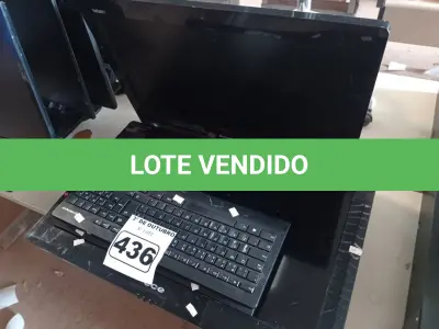 LOTE 436 - 02 COMPUTADORES ALL IN ONE MARCAS E MODELOS DIVERSOS. (NO ESTADO) ATENÇÃO! FAZER A VISITAÇÃO ANTES DE ARREMATAR, NÃO SABEMOS SE FUNCIONA. LEILÃO NÃO TEM GARANTIA E NEM DEVOLUÇÃO, SUJEITO A POSSÍVEIS AVARIAS VISÍVEIS/OCULTAS E/OU AUSÊNCIA DE COMPONENTES.