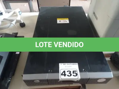 LOTE 435 - 01 SERVIDOR DE GAVETA MARCA DELL. (NO ESTADO) ATENÇÃO! FAZER A VISITAÇÃO ANTES DE ARREMATAR, NÃO SABEMOS SE FUNCIONA. LEILÃO NÃO TEM GARANTIA E NEM DEVOLUÇÃO, SUJEITO A POSSÍVEIS AVARIAS VISÍVEIS/OCULTAS E/OU AUSÊNCIA DE COMPONENTES.