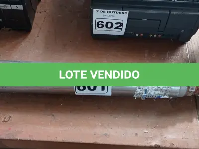 LOTE 601 - 01 BOMBA D’AGUA PARA POÇO ARTESIANO. (NO ESTADO) ATENÇÃO! FAZER A VISITAÇÃO ANTES DE ARREMATAR, NÃO SABEMOS SE FUNCIONA. LEILÃO NÃO TEM GARANTIA E NEM DEVOLUÇÃO, SUJEITO A POSSÍVEIS AVARIAS VISÍVEIS/OCULTAS E/OU AUSÊNCIA DE COMPONENTES.