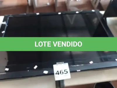 LOTE 465 - 01 TV SONY 40” POL PARA RETIRADA DE PEÇAS. (NO ESTADO) ATENÇÃO! FAZER A VISITAÇÃO ANTES DE ARREMATAR, NÃO SABEMOS SE FUNCIONA. LEILÃO NÃO TEM GARANTIA E NEM DEVOLUÇÃO, SUJEITO A POSSÍVEIS AVARIAS VISÍVEIS/OCULTAS E/OU AUSÊNCIA DE COMPONENTES.