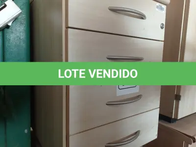 LOTE 455 - 02 GAVETEIROS COM 04 GAVETAS. (NO ESTADO) ATENÇÃO! FAZER A VISITAÇÃO ANTES DE ARREMATAR, NÃO SABEMOS SE FUNCIONA. LEILÃO NÃO TEM GARANTIA E NEM DEVOLUÇÃO, SUJEITO A POSSÍVEIS AVARIAS VISÍVEIS/OCULTAS E/OU AUSÊNCIA DE COMPONENTES.