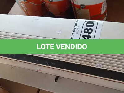 LOTE 480 - 01 EVAPORADORA MARCA LG 12000BTU. (NO ESTADO) ATENÇÃO! FAZER A VISITAÇÃO ANTES DE ARREMATAR, NÃO SABEMOS SE FUNCIONA. LEILÃO NÃO TEM GARANTIA E NEM DEVOLUÇÃO, SUJEITO A POSSÍVEIS AVARIAS VISÍVEIS/OCULTAS E/OU AUSÊNCIA DE COMPONENTES.