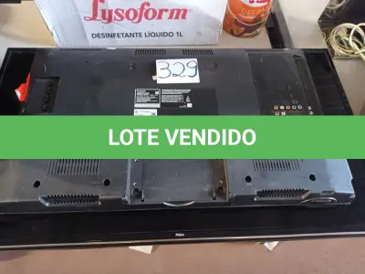 LOTE 329 - 02 TV’S MARCAS E MODELOS DIVERSOS PARA RETIRADA DE PEÇAS. (NO ESTADO) ATENÇÃO! FAZER A VISITAÇÃO ANTES DE ARREMATAR, NÃO SABEMOS SE FUNCIONA. LEILÃO NÃO TEM GARANTIA E NEM DEVOLUÇÃO, SUJEITO A POSSÍVEIS AVARIAS VISÍVEIS/OCULTAS E/OU AUSÊNCIA DE COMPONENTES.
