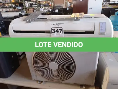 LOTE 347 - 01 AR-CONDICIONADO MARCA SAMSUNG 9.000BTU. (NO ESTADO) ATENÇÃO! FAZER A VISITAÇÃO ANTES DE ARREMATAR, NÃO SABEMOS SE FUNCIONA. LEILÃO NÃO TEM GARANTIA E NEM DEVOLUÇÃO, SUJEITO A POSSÍVEIS AVARIAS VISÍVEIS/OCULTAS E/OU AUSÊNCIA DE COMPONENTES.