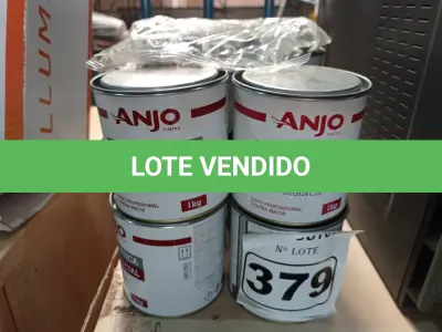LOTE 379 - 12 LATAS DE COLA PLÁSTICA ANJO. (NO ESTADO) ATENÇÃO! FAZER A VISITAÇÃO ANTES DE ARREMATAR, NÃO SABEMOS SE FUNCIONA. LEILÃO NÃO TEM GARANTIA E NEM DEVOLUÇÃO, SUJEITO A POSSÍVEIS AVARIAS VISÍVEIS/OCULTAS E/OU AUSÊNCIA DE COMPONENTES.